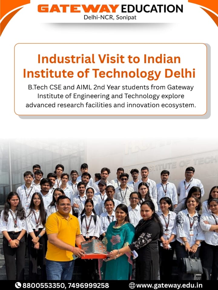 DCS OF GIET ORGNAIZED AN INDUSTRIAL VISIT TO IIT DELHI