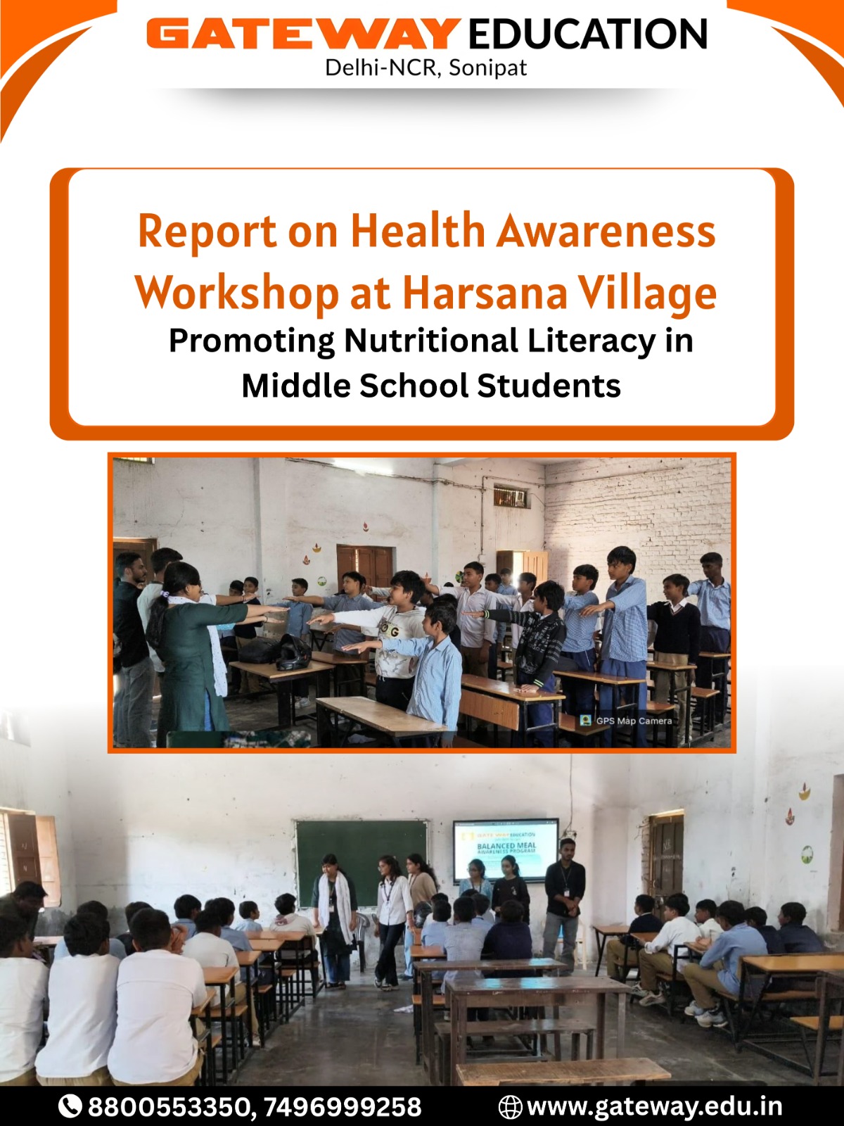 GIET STUDENTS ORGANIZED A HEALTH AWARENESS PROGRAM 