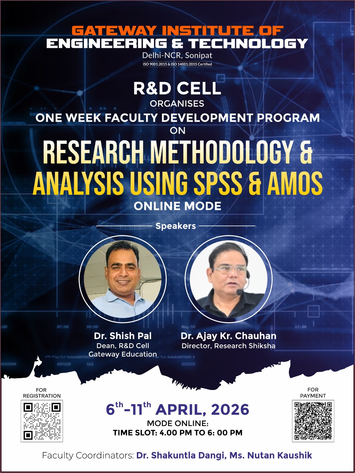 R& D CELL OF GATEWAY EDUCATION IS GOING TO ORGANIZE ONE WEEK FDP ON RESEARCH METROLOGY 