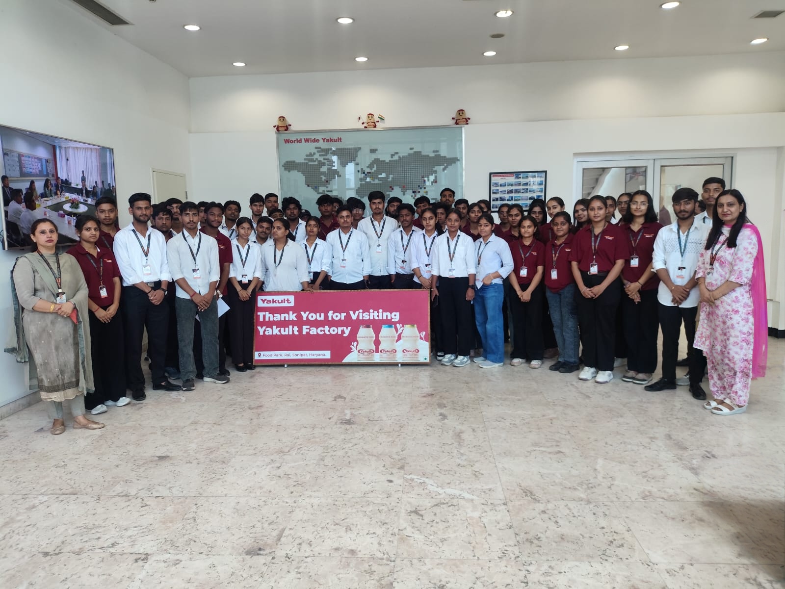 DCA OF GIET ORGANIZED AN INDUSTRIAL VISIT OF BCA 1ST YEAR TO YAKULT 