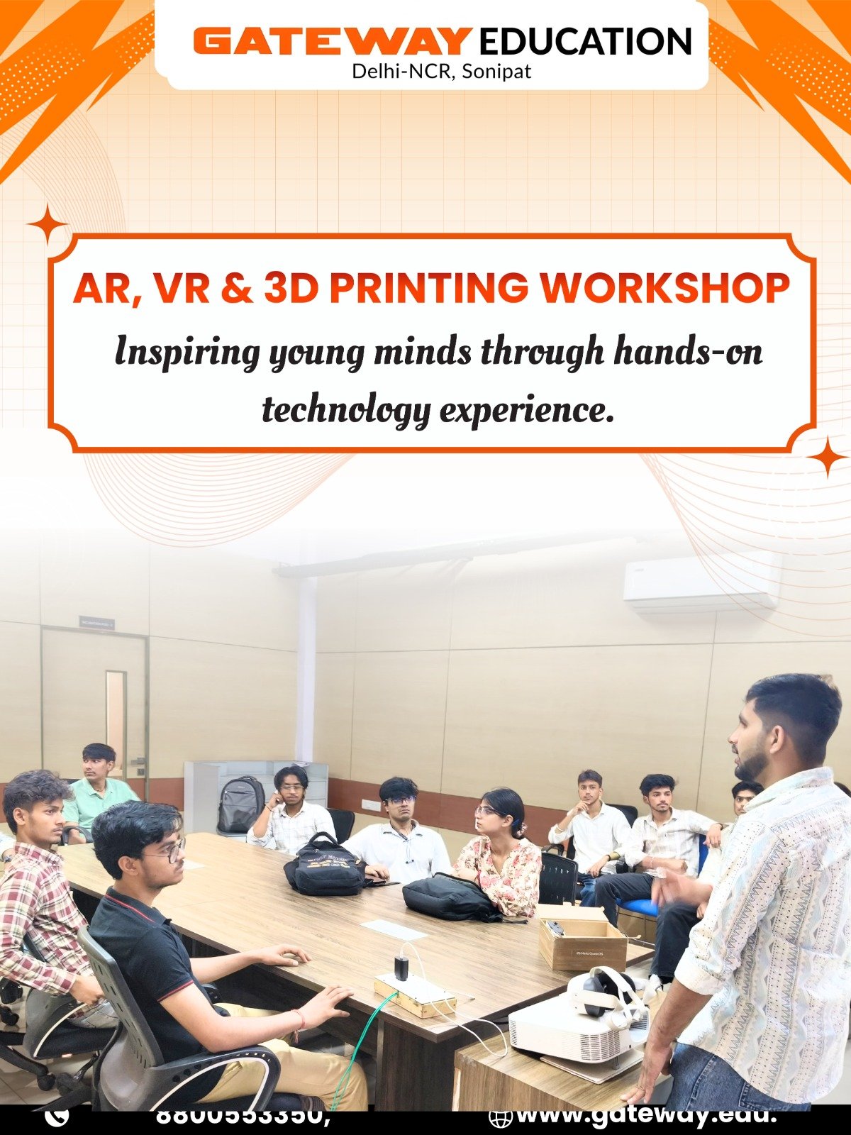 Students of dcs of giet organized an emerging session on ar 