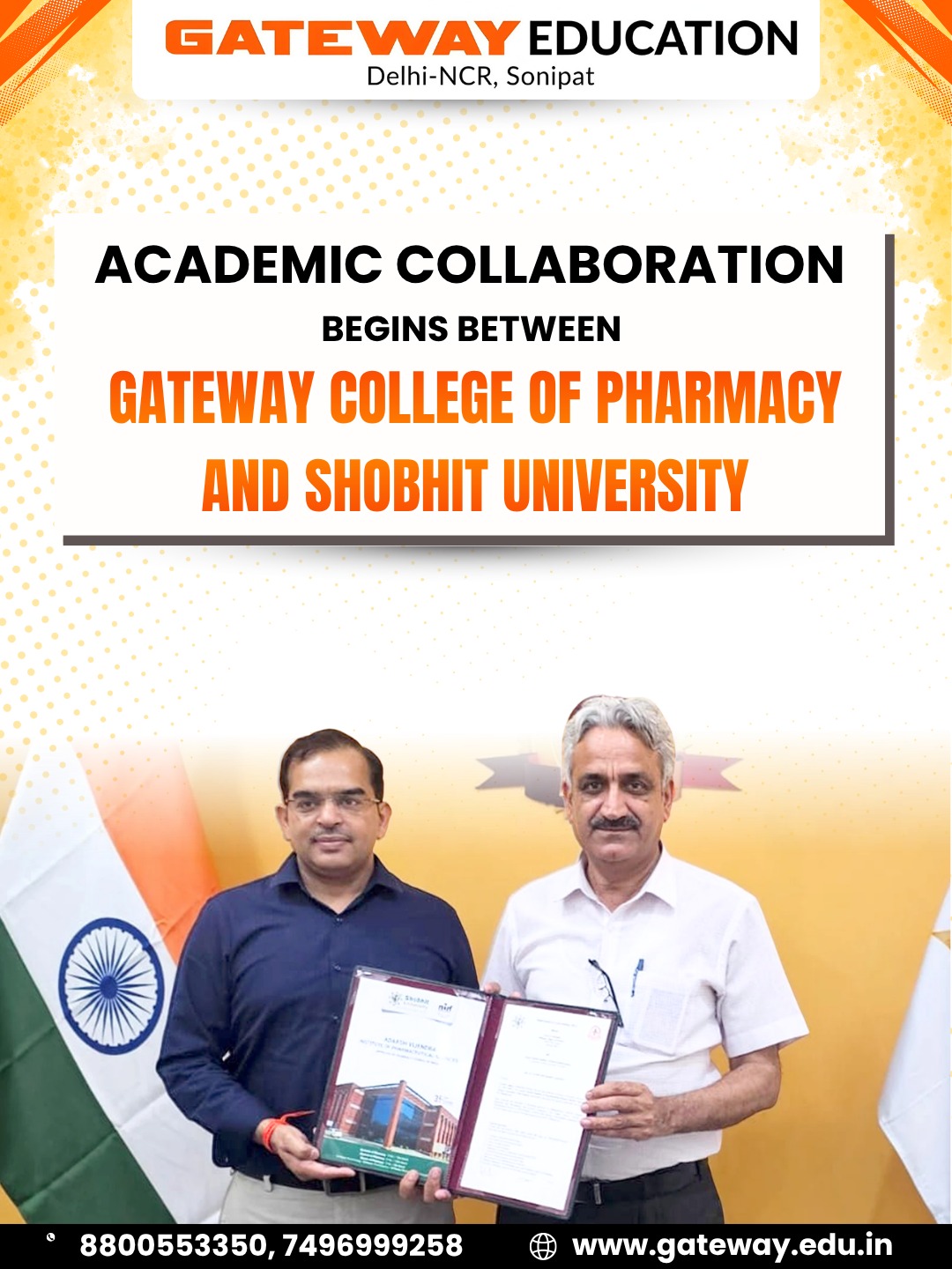GCP SIGNED AN MOU WITH SHOBHIT UNIVERSITY