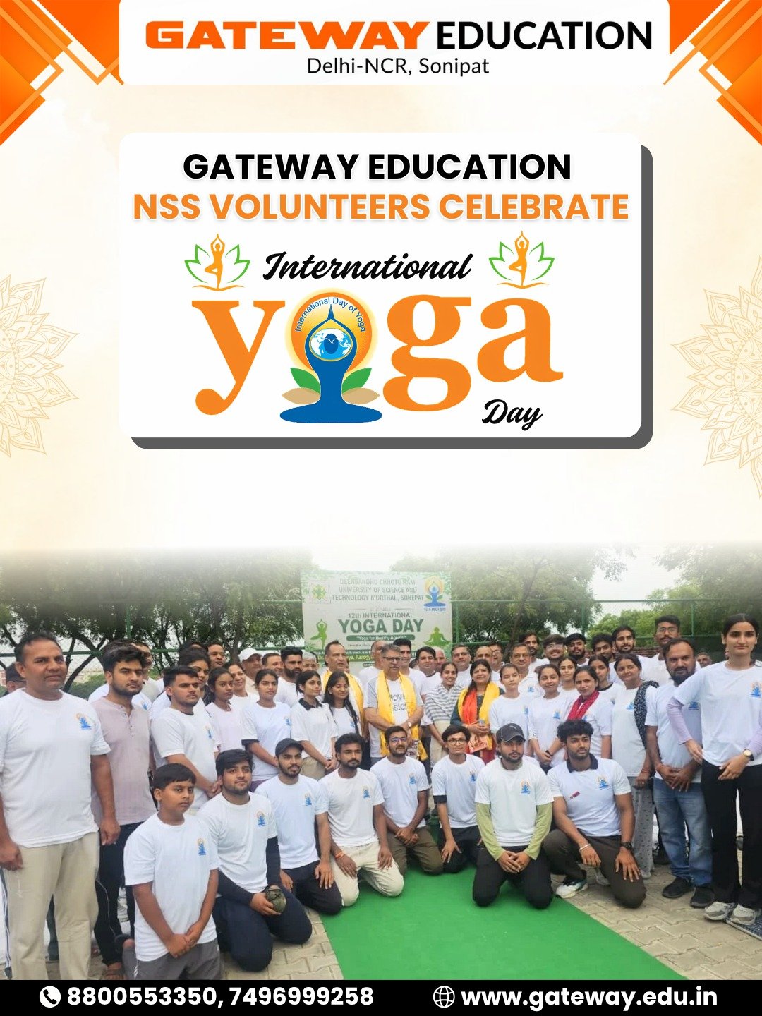 Gateway education celebrated 12th international yoga day