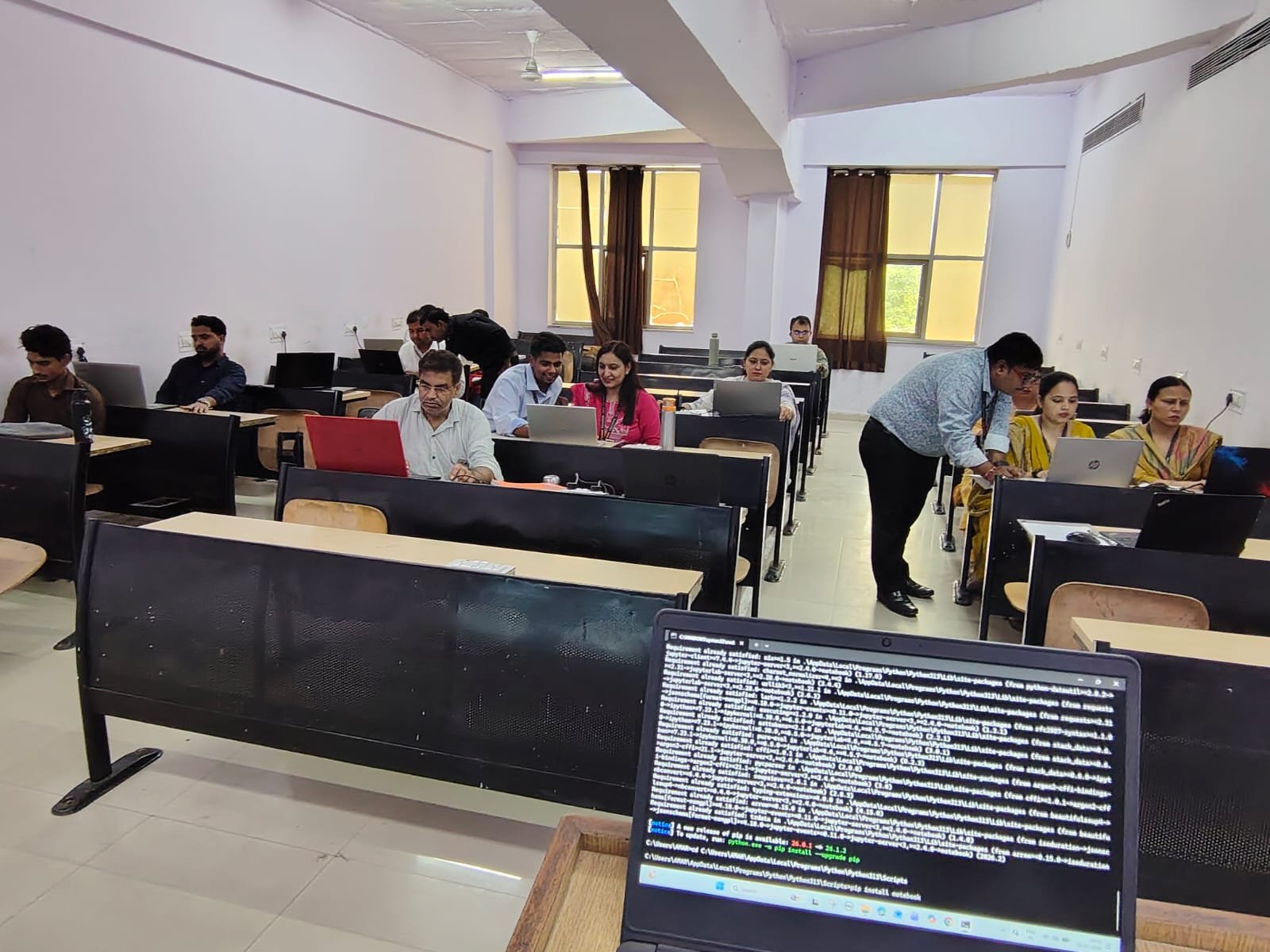 Dcs of giet conducted 2nd day of fdp on si and ml tools 