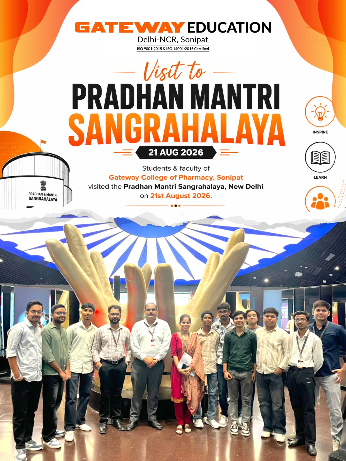 Gcp faculty and students visited the pm sangrahalaya, new de