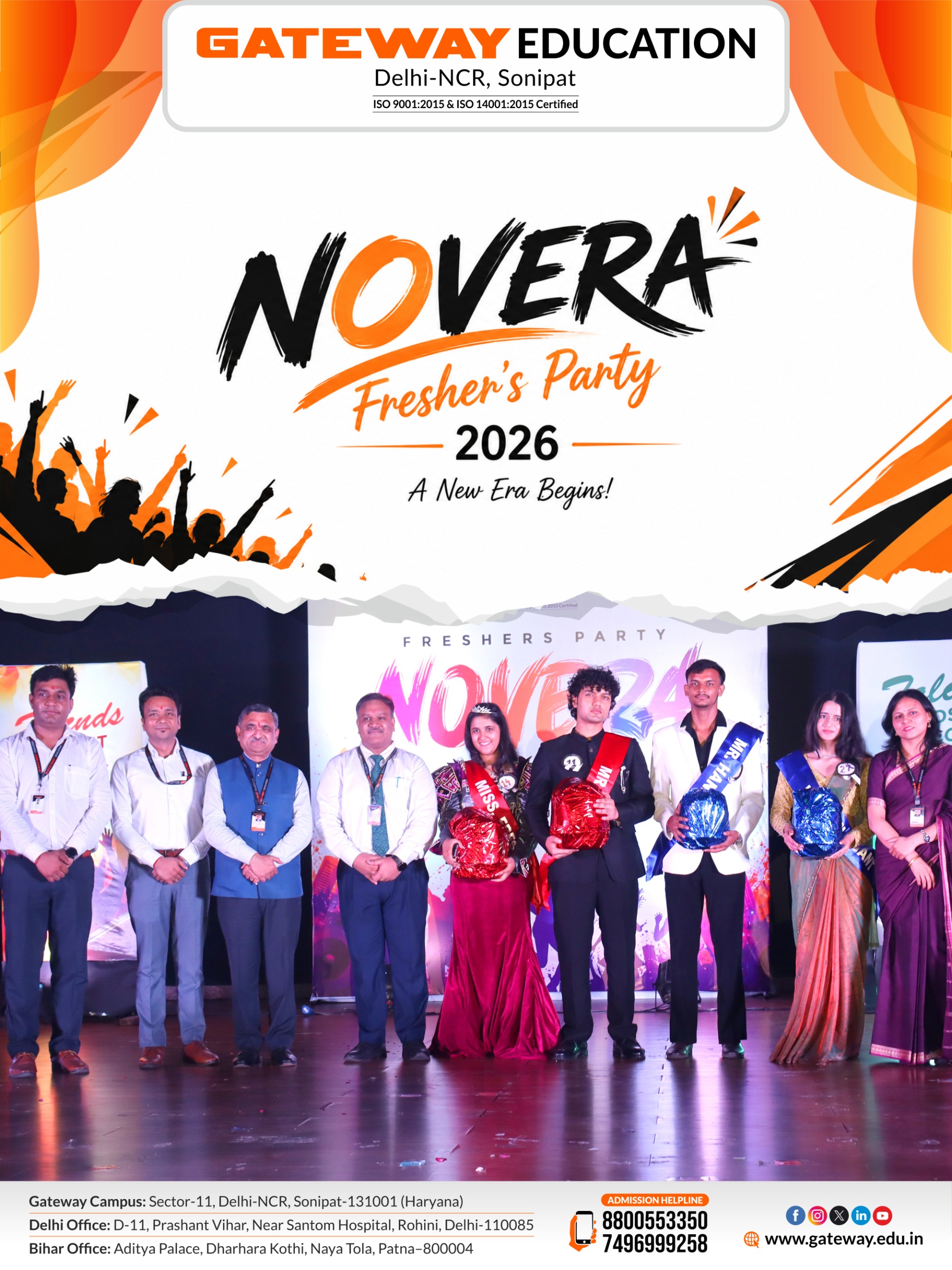 Giet welcomed its frehers novera 2026-freshers party