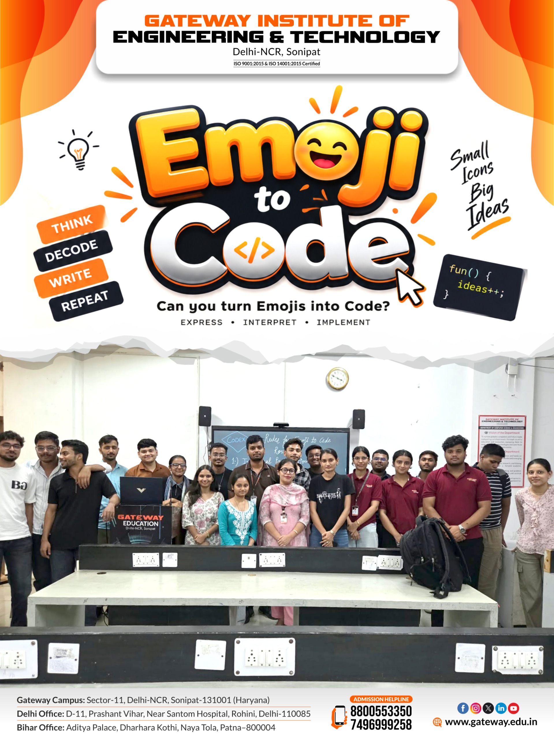 Codex club organized emoji to code activity 
