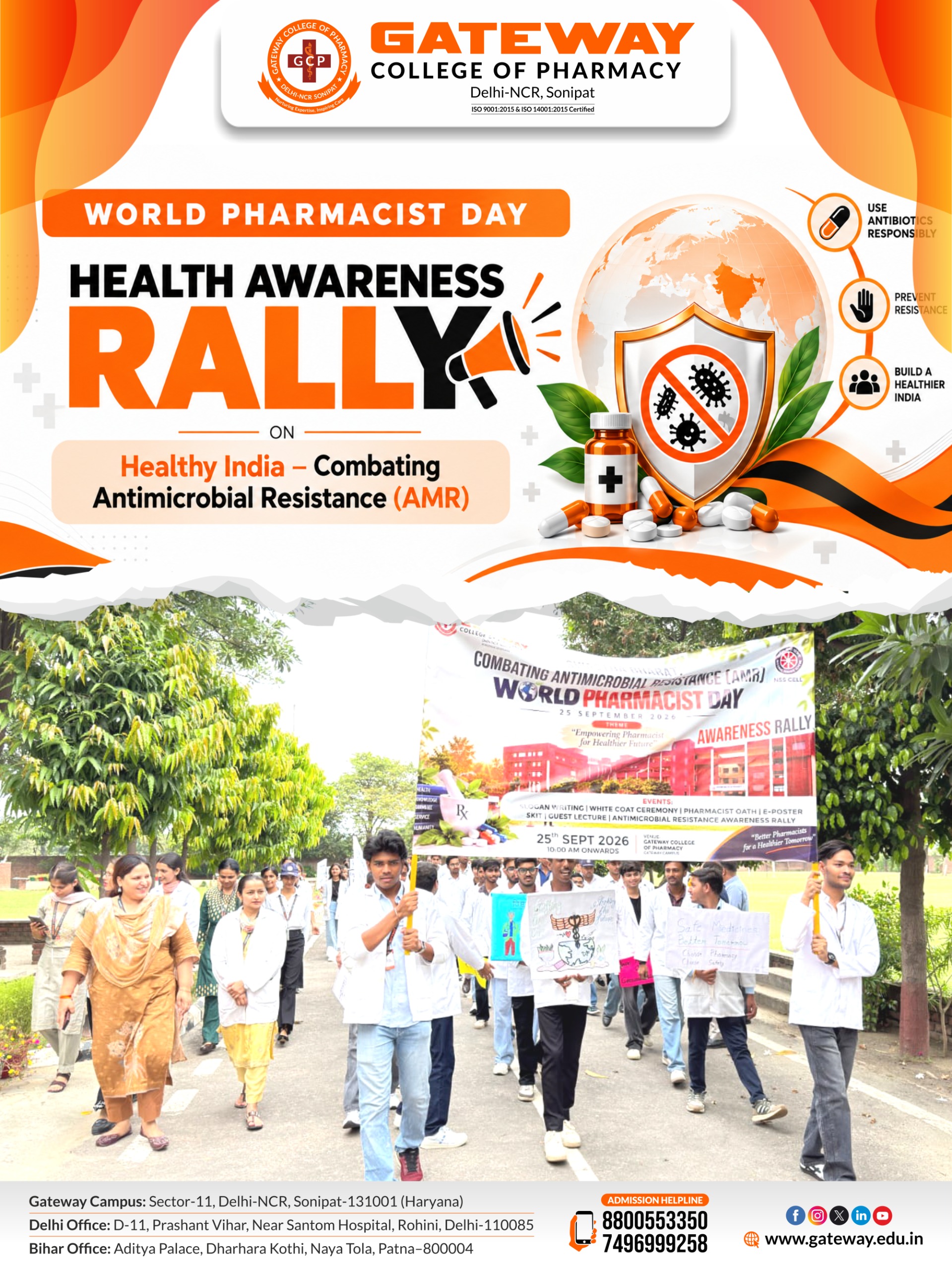 Gcp organized a health awareness rally on healthy india