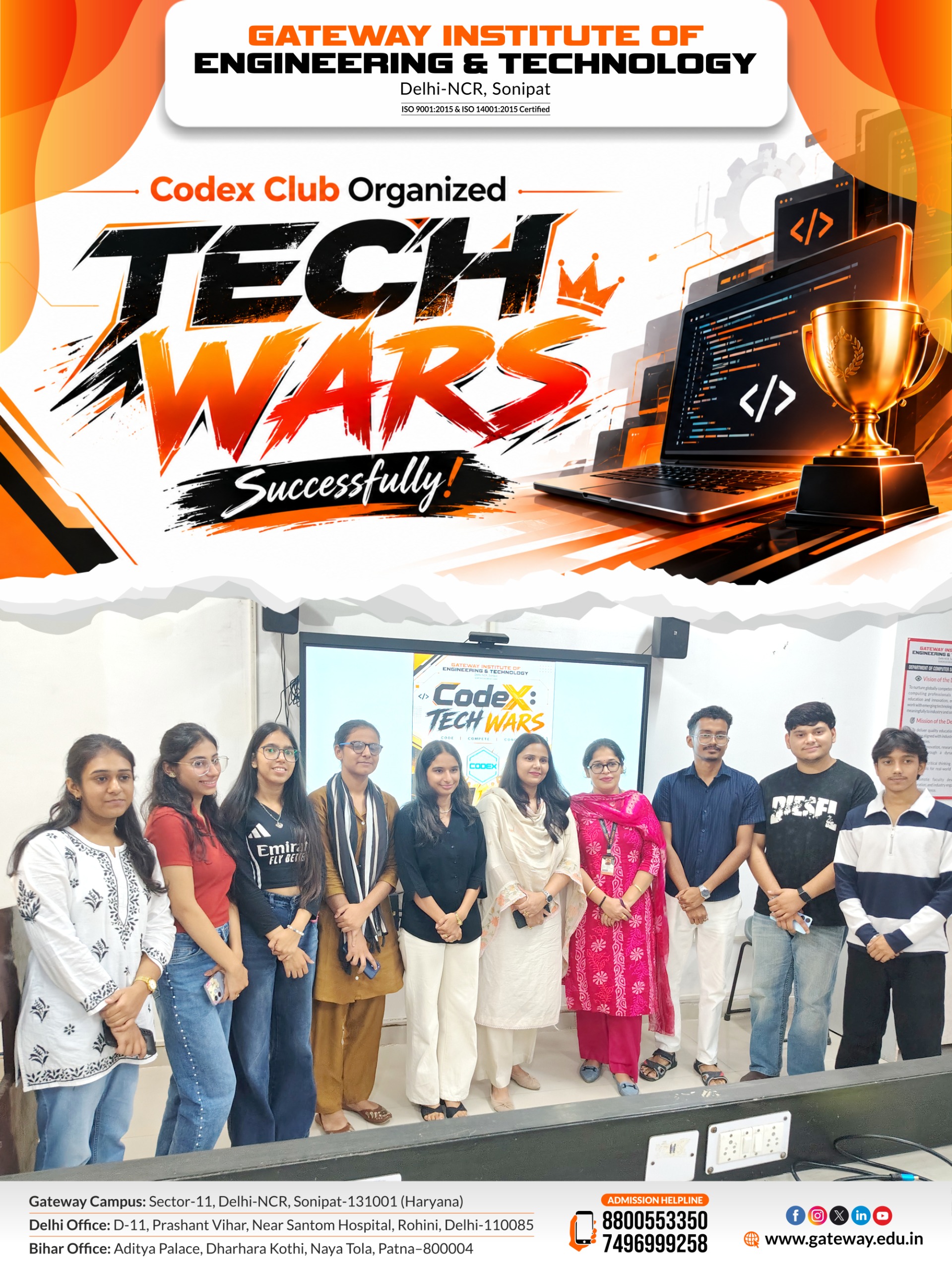 Codex club organized tech wars compitition 