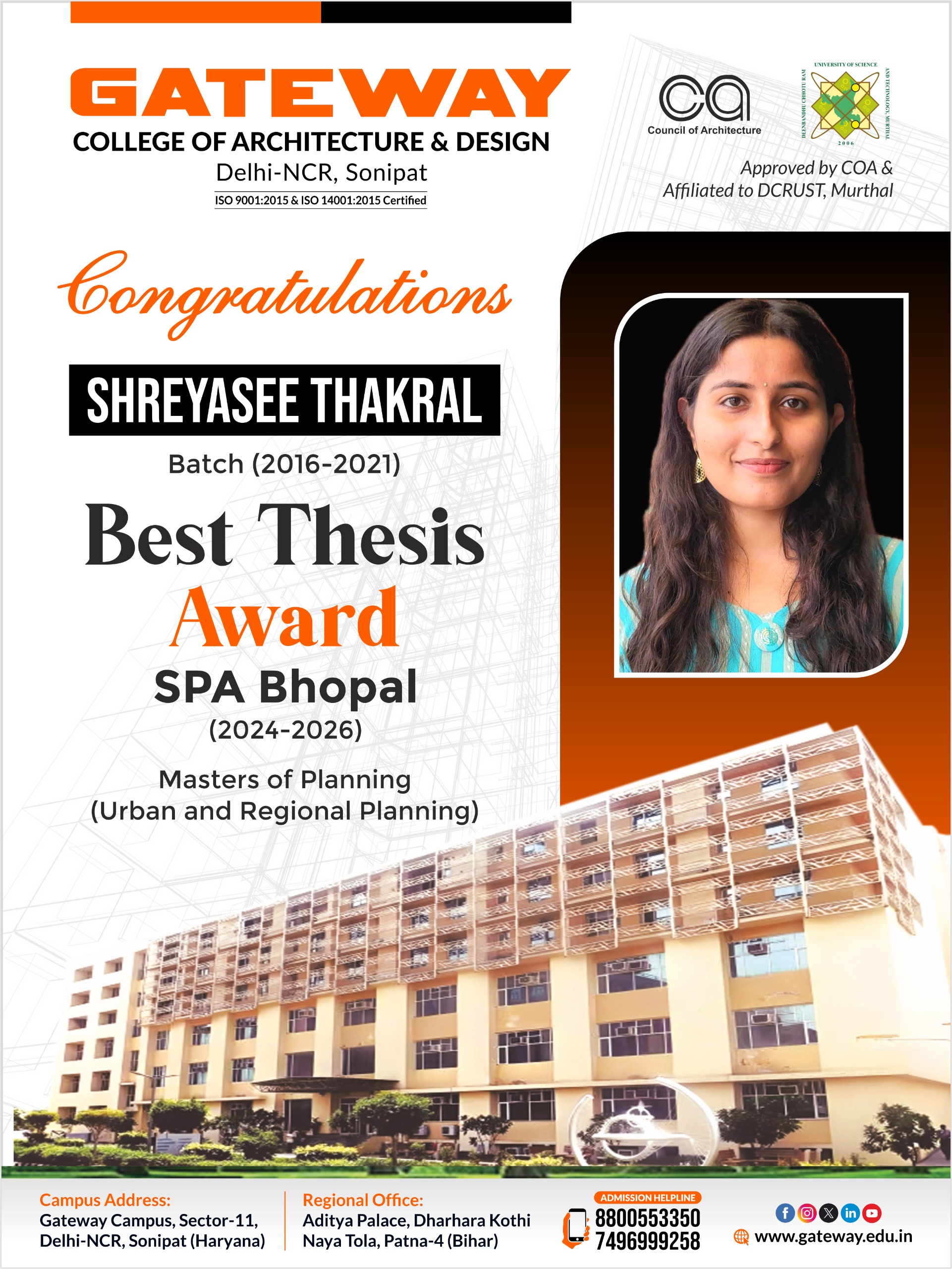 Proud moment for gcad