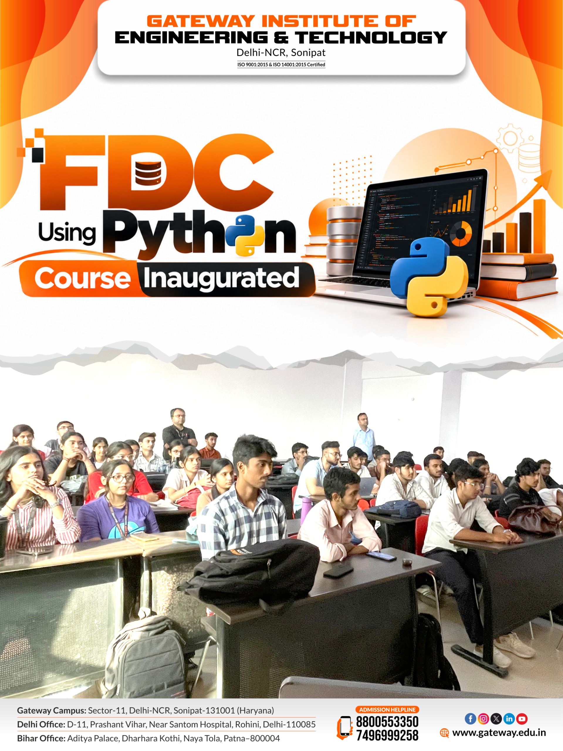 Giet inaugurated fdc using python course 
