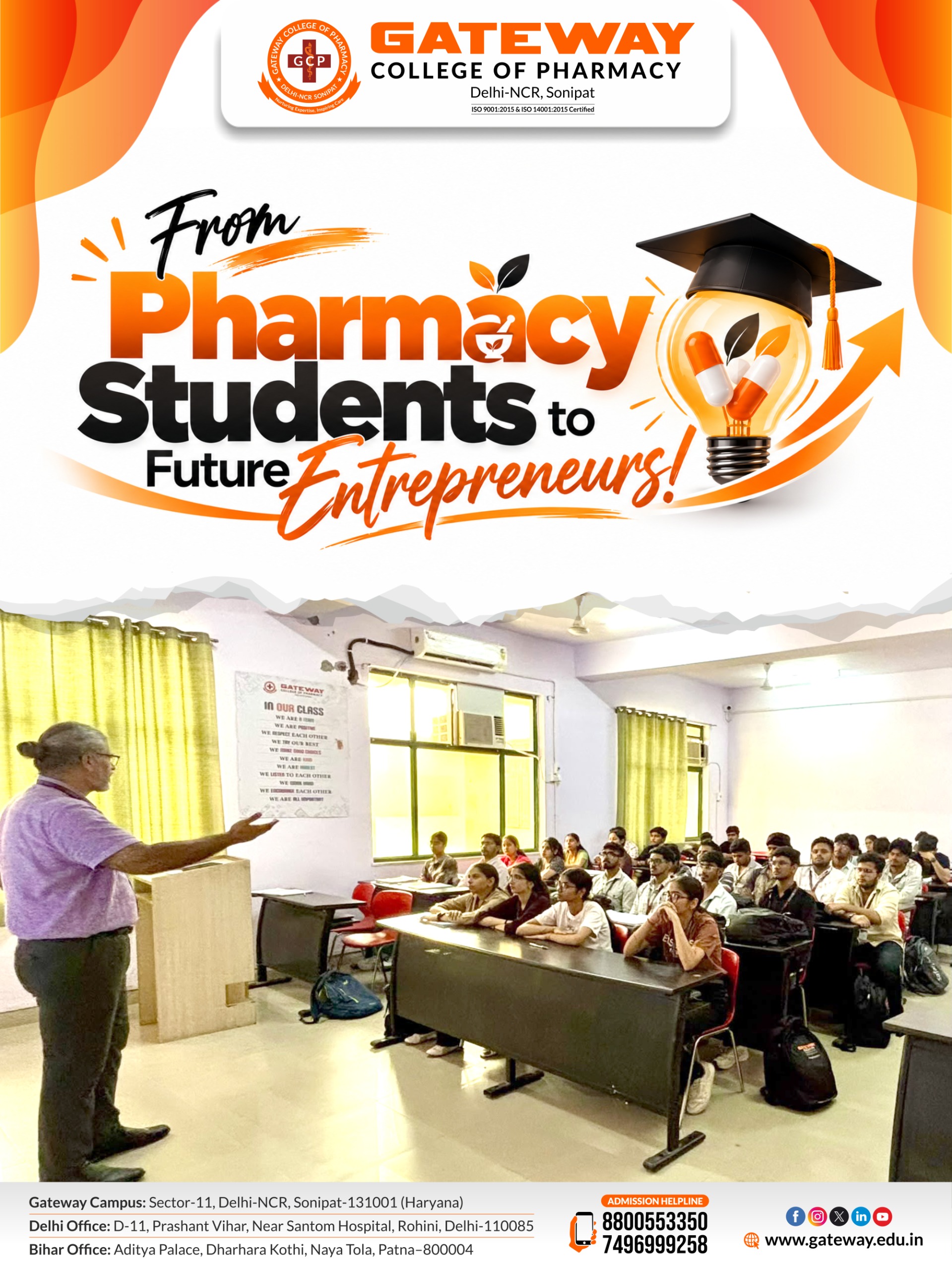 Iic&e of gateway education conducted a session on entreprene