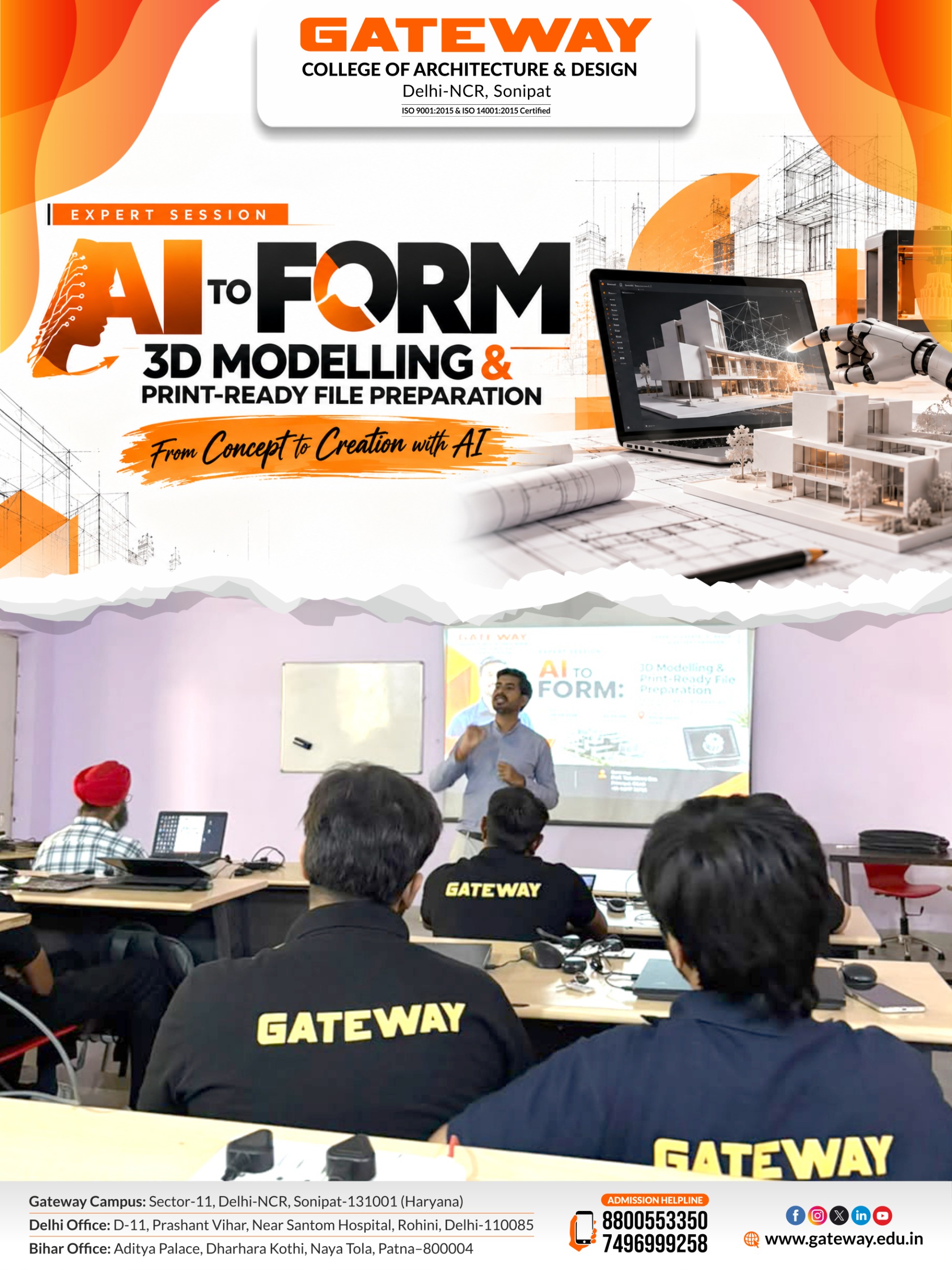 Gcad conducted an insightful workshop on ai to form:3d model
