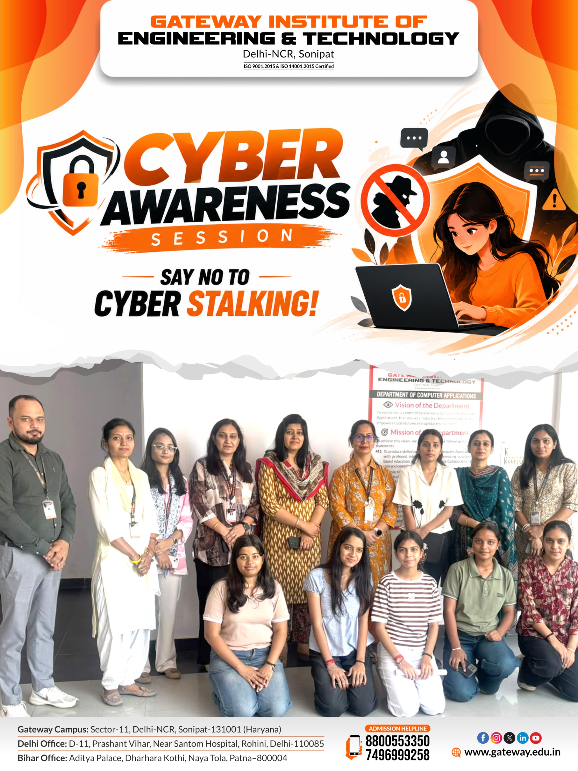 Dca of giet organized a session on cyber awareness 