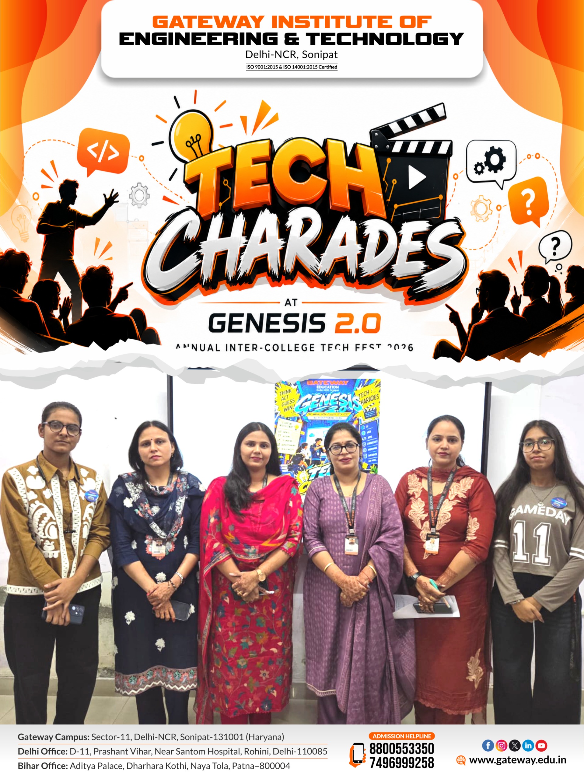 Tech charades - genesis 2.0 i annual inter college tech fest