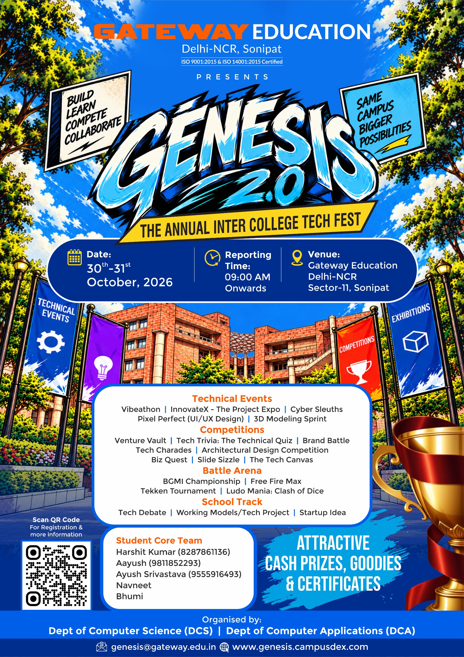 Genesis 2.0 Tech Fest Poster