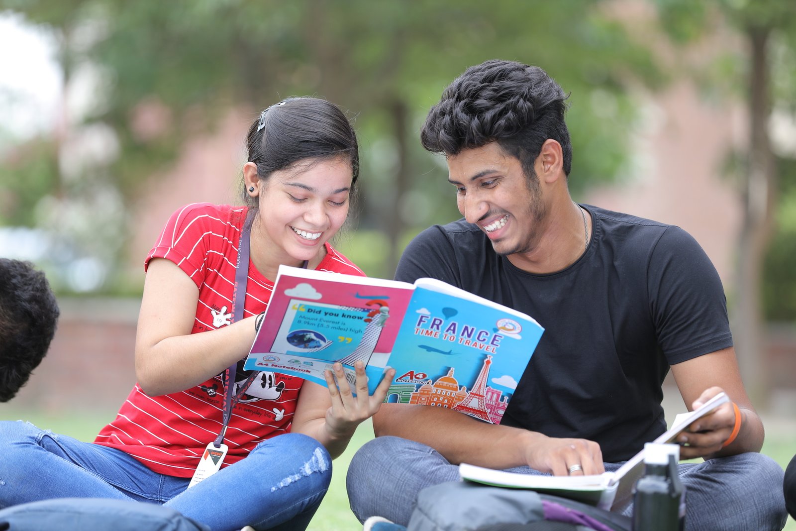Student presenting